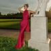 Satin Halter Maxi Dress – Elegant Backless Evening Gown (Navy/Red/Burgundy, XS-L, Slim-Fit & Glamorous For Special Occasions)_ecoleips.com