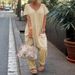 Women's Clothing Spring Spot Solid Color Simple Fashion Atmosphere Loose Pocket Jumpsuit_ecoleips.com