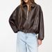 European And American Autumn And Winter Retro Casual Jacket Pilot Jacket Artificial Leather Top_ecoleips.com