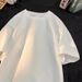 Summer 100% Pure Cotton Men's And Women's Casual Sports Loose Soft Short-sleeved O-neck Comfortable And Breathable T-shirt_ecoleips.com