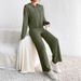 Women's Clothing Casual Loose Trousers Long Sleeved Hooded Sweater Two Piece Set_ecoleips.com