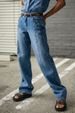 Women's Clothing Loose Wide Leg Patchwork Straight Leg Jeans Women's Trousers_ecoleips.com