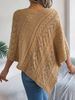 K Casual Solid Color Twisted Loose Hooded Sweater Coat For Women_ecoleips.com