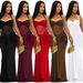 Elegant Mesh Wrap Neck Bodycon Dress With Sheer Details For Women - Sexy Sleeveless Party Dress In Black, Burgundy, Red, Brown, White (S-Xxl)_ecoleips.com