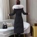 girl Girl Girl Long Jacket For Women 2025 Winter New Slim Fit Mid-Length Over-the-Knee Thickened White Duck Down Coat_ecoleips.com