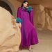 Women's Clothing Light Luxury Half High Collar Two Piece Middle Eastern Large Size Dress_ecoleips.com