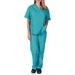 Women's Clothing Hand Washing Clothes Thin Male Doctor Work Clothes Female Nurse Scrub Clothes Split Suit_ecoleips.com