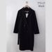 Women's Wool Blend Coat With Belt - Oversized Casual Trench Coat For Autumn Winter, Khaki & Black_ecoleips.com