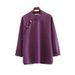Spring 26 New Chinese Clothing, National Style Stand Collar, Asymmetrical Buttoning, Color Block, Plate Button Top,_ecoleips.com