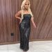 Freet Women's Strapless Dress Trendy Tassel Sequined Style Summer New Arrival_ecoleips.com