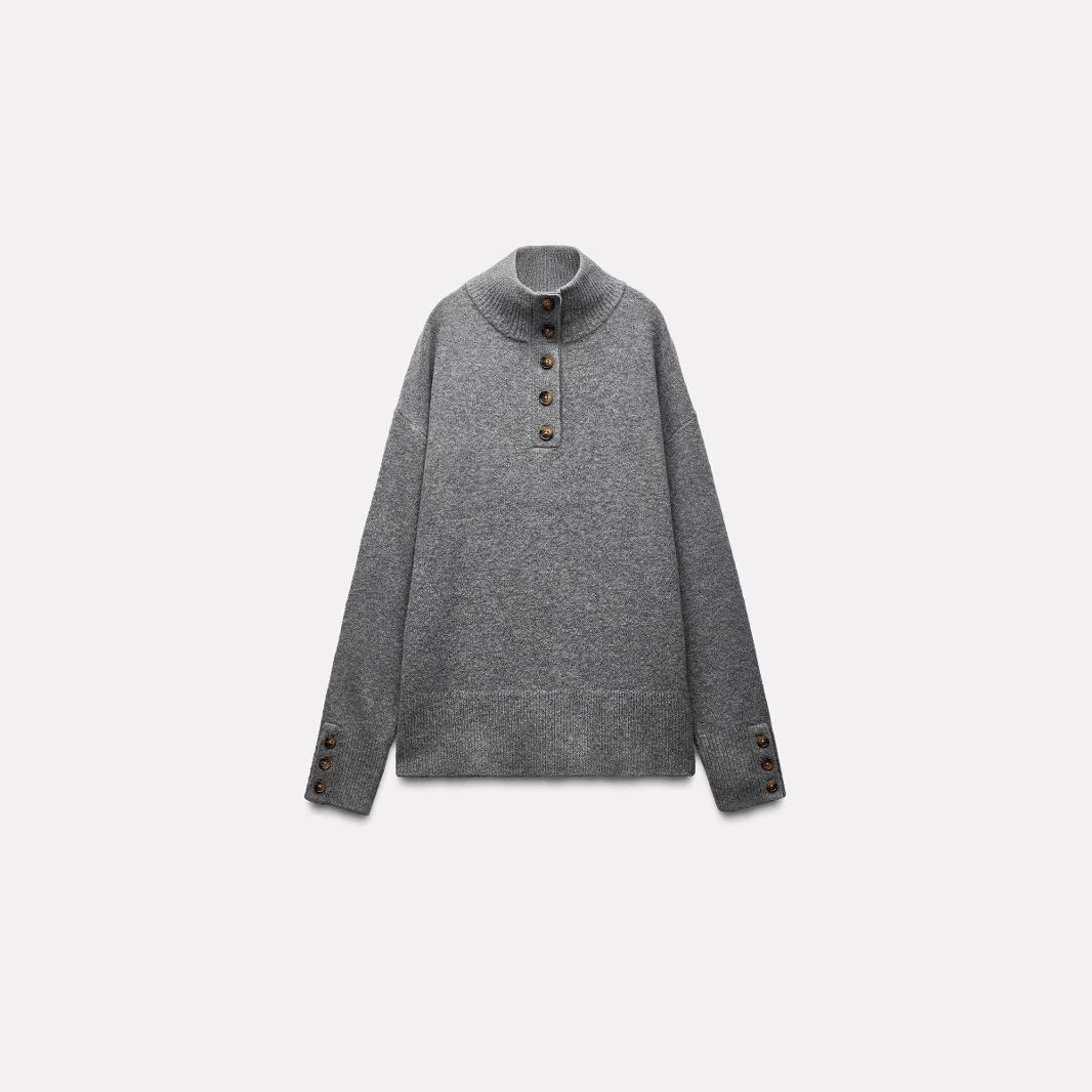Women's Knitted Striped Sweater Semi-Turtleneck Loose Fit Long Sleeve Casual Pullover Soft Acrylic Blend Fall Winter Fashion Top_ecoleips.com