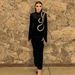 Women's Clothing New Solid Color Autumn And Winter Half High Collar Hot Diamond Long Sleeve Temperament Slim Hip Dress_ecoleips.com