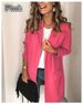 2025s 2025 Autumn/winter New Solid Color Long Sleeved Pocket Casual Suit Jacket For Women_ecoleips.com