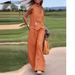 2024 New Fashion Solid Color Suit Vest And Pants Patchwork Casual Two-Piece Set For Women_ecoleips.com