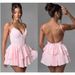 European And American Style's Clothing 2024 New French Sexy Deep V Backless Ruffled Halter Neck High-end Dress For_ecoleips.com