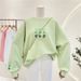 autumn Sweatshirt For Women, Thin Style, Korean Version, Loose Fit, Casual Boyfriend Top, Versatile,_ecoleips.com