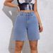 Women’s Clothing Summer New High Waist Straight Casual Three Quarter Pants_ecoleips.com