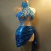 Women's Clothing Tube Top Strap Two Piece Dress Birthday Party Banquet Party Singer Performance Costume_ecoleips.com