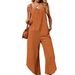 Voya Women's New Loose Casual Irregular Pocket Suspender Sleeveless Jumpsuit Pants_ecoleips.com