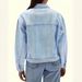 Women's Light Blue Washed Denim Jacket Loose Fit Drop Shoulder Short Versatile Top Factory Direct Wholesale_ecoleips.com