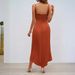 2026 Foreig Trade Europea Ad America Wome's Amazo Summer New Cross-Border Fashio Solid Color Strap Dress For_ecoleips.com