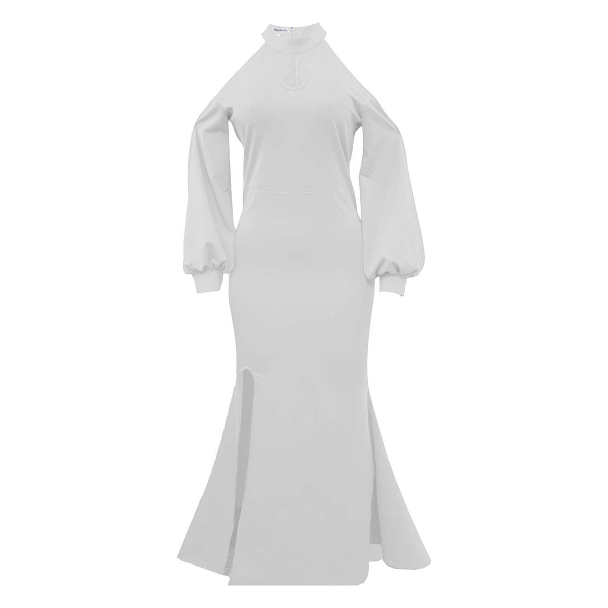 European And American Foreign Trade Women's Evening Gown Dress, High-waisted Halter Neck Off-shoulder Sexy_ecoleips.com