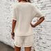 Women's Clothing Tops And Shorts Suits Round Neck Pullover Tops_ecoleips.com