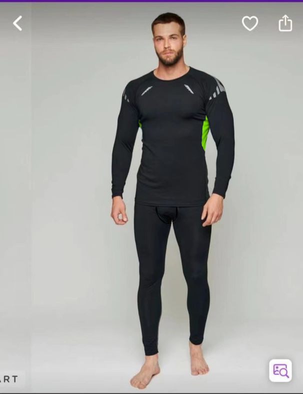 Men’s Fleece-Lined Thermal Workout Set – Winter Compression Top & Pants, Breathable Yoga & Gym Outfit (S-6XL)_ecoleips.com