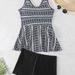 Women's Clothing Women's Trendy Tankini Two Piece Swimsuit Bohemian Printed European And American Style Available_ecoleips.com