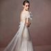 French Style One Shoulder Light Wedding Dress Super Fairy like Elegant Bridal Gown Luxury Mermaid Dress for Wedding Reception_ecoleips.com