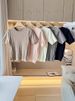 Women's Summer Knit Top With Twisted Yarn Detail Round Neck Short Sleeve Casual Stretchy Pullover Sweater_ecoleips.com