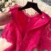 Vintage-Inspired Heavy Embroidered Lace Dress With Peplum Waist – Floral French Elegance Short Sleeve Midi Dress_ecoleips.com
