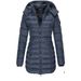 Women's Clothing Cotton Padded Jacket Mid Length Slim Korean-Style Women’s Long Padded Coat – Slim Fit Winter Jacket With Detachable Hood_ecoleips.com