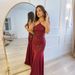 Elegant Crystal Embellished A-Line Dress Runway Inspired Flowy Midi Dress for Women M-XXXL_ecoleips.com