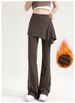 Women's High-waisted Flared Yoga Pants With Butt-lifting Skirt, Two-piece Design, New Autumn And Winter Fitness_ecoleips.com