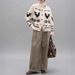 Fair Isle Knit Cardigan – Nordic High Neck Coat, Oversized & Cozy For Winter_ecoleips.com