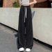 Suitable For All Seasons Blue Lace Cotton Wide-Leg For Women Summer Linen Guangzhou Thirteen Lines Dopamine Pure Relaxed Feel Wutong Pants_ecoleips.com
