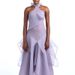 2026 Elegant Women's Long Dress Ruffle Design Irregular Summer Purple Party Dress Casual Halter Neck Fold Formal Occasion Dress_ecoleips.com