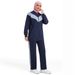 New Muslim Solid Color Sportswear Arab Hui Ethnic Conservative Women's Casual Sweatshirt Two-Piece Set Y021_ecoleips.com