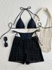 Women's Clothing Sexy Women's Bikini Set Nylon Casual Semi-Transparent Beachwear For Formal & Casual For Women_ecoleips.com