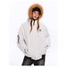 Unisex Short Parka With Detachable Faux Fur Hood – Winter-Proof Quilted Jacket, Oversized Fit & Water-Resistant Polyester Shell_ecoleips.com
