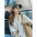 White Lace Lightweight Sun-protective Cardigan Long-sleeve Shirt For Women, Spring And Summer Niche Youthful High-end_ecoleips.com