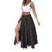 Women's Clothing Summer New Women's Suit Sleeveless Solid Color Slit Two-piece Set_ecoleips.com