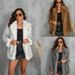 Luxury Faux Fur Collar Coat For Women - Winter Trench Jacket With Detachable Hood (White, Raccoon Brown, Dark Grey, Leopard Print)_ecoleips.com