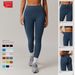 Women's Clothing Quick Drying Tight Yoga Pants Sanded Tummy Lifting High Waisted Fitness Pants_ecoleips.com