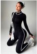 Women's Clothing Women's Long Sleeved One Piece Yoga Suit Slim Fit Stand Up Collar Fitness Wear Zipper Bodysuit Sportswear For Autumn And Winter_ecoleips.com