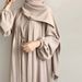 Verve 2025 Turkey Dubai Solid Color Two-Piece Women's Robe LN837_ecoleips.com