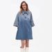 Women's Lapel Loose Fit Denim Midi Dress – Casual Fall Jean Gown 2026_ecoleips.com