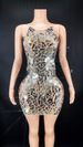 Women's Clothing Glitter Mirror Sequins Sexy Sleeveless Mini Ladies Evening Dress_ecoleips.com