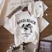 Women's Casual Multi-Color round Neck Short Sleeve Sports Top Simple Fashionable Solid Color Loose Printed T-Shirt_ecoleips.com